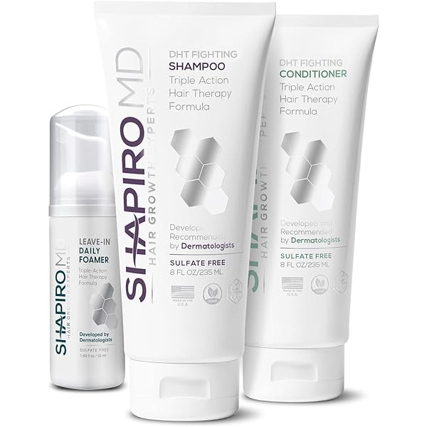 Shapiro MD Hair Growth Experts Thinning Hair Shampoo, Conditioner, Leave-in