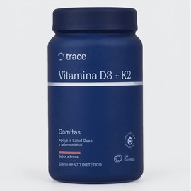 TRACE MINERALS D3+K2 GOMITAS - 60 GOMITAS SABOR FRESA