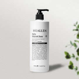 Aesthetic Healen Hydra Ampoule Toner 500ml Moist Skin Skin Moisturizing Skin Soothing Skin Barrier Strengthening Max Toner + Jjangmi Mask Pack + Eye Cream / 에스테틱 힐렌 하이드라 앰플 토너 500ml 촉촉한 스킨 피부보습 피부진정 피부장벽강화 맥스토너+짱미 마스크팩+아이크림