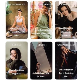 QCFQCF Message of Love Oracle Cards, Oracle Cards for Beginners, Including Love, Romance, Twin Flame, Soulmate Messages