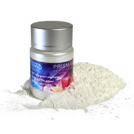 VViViD Prisma65 Raw Pigment Silver Metallic Pearl Powder 20g Jar (Value Pack (2 pcs.))