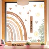 Watercolor Rainbow Window Decals Kids Inspirational Window Decal Double Sided