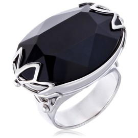 Swatch Bijoux Pure Night Ring Size 6 JRB024-6