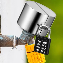 Hemobllo Outdoor Faucet Lock, Stainless Steel Faucet Lock Cover for Hose Bib Prevents Water Theft and Freezing Fits Most Outdoor Taps