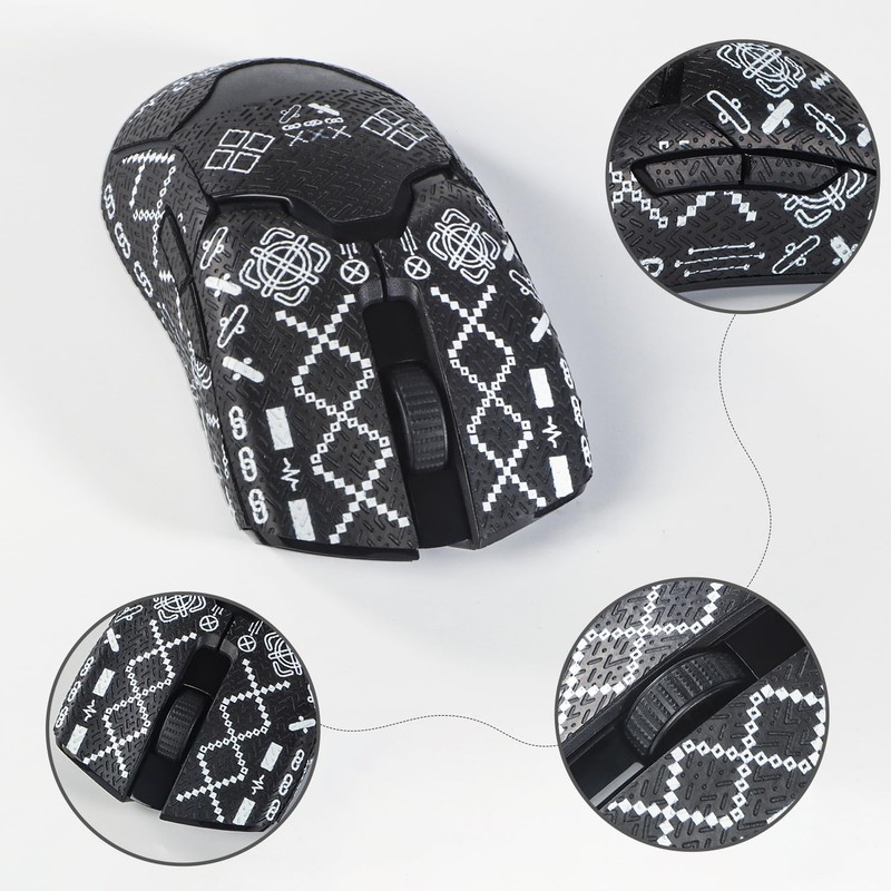 IMMOENUC Mouse Grip Tape for Viper/Viper Ultimate/Viper 8KHz Wireless Mouse,