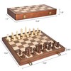 ELONGDI 15" Wooden Chess Set with Magnetic Pieces - Extra