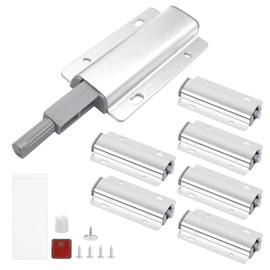 MOPLA Push Open Door Opener, Cupboard Push to Open Door Opener, Pack of 6, Push Open Magnetic Tip On for Doors, Furniture, Drawers, Pressure Opener, Cabinet Door Opener, Pressure Door Opener