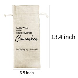 Funny Retirement Gifts Wine Bags, Gifts for Retired Coworker Presents for Women Men Retired Boss Employees Teachers Nurses Co-workers Colleagues Friends Retirees, Retired Free and Fabulous (DL026)