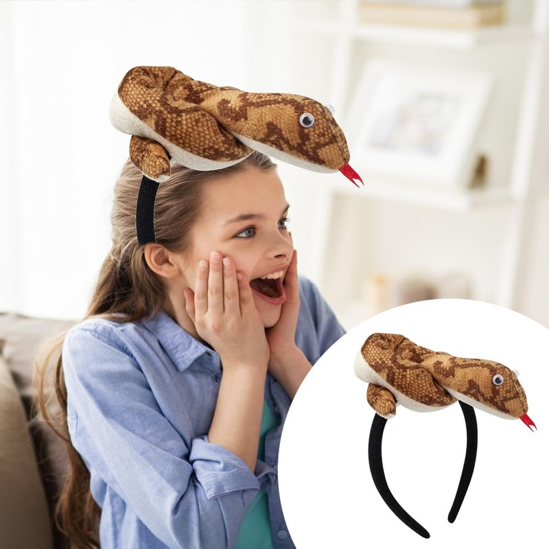 [Wovzoe] Cute Snake Design Headband Perfect for 2025 Year Animal