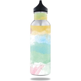 MightySkins Skin Compatible with BottleKeeper 12 oz Standard wrap Cover Sticker Skins Watercolor White