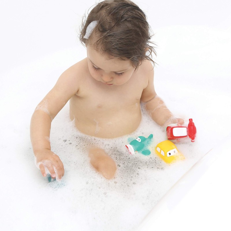 LUDI - Badespielzeug - Thema "Transport" - Kleinwagen zum Baden