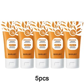 Orange Scented Exfoliator Clear Gel Gentle Exfoliation Exfoliating Gel Nourishing Moisturizing Deep Cleansing Face Body Suitable for All Skin Types-Cleanser:_5pcs
