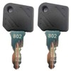 2PCS 802 Ignition Switch Keys Compatible with Linde Forklifts E16