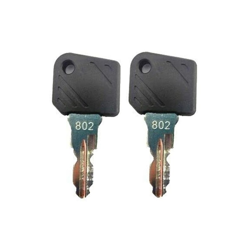 2PCS 802 Ignition Switch Keys Compatible with Linde Forklifts E16