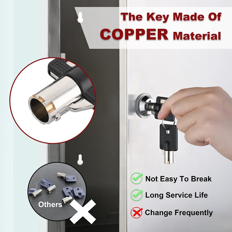 Naissian RV Locks for Storage Door 1 1/8 INCH, Camper