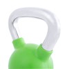 CAP Barbell SDKR-015C Cap Rubber Coated Kettlebell with Chrome Handle,