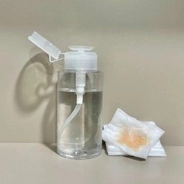 [SS62] Transparent nail pumping toner empty bottle 200ml / [에스에스62]투명 네일 펌핑 토너공병 공병 200ml