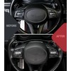 JUIVEEL Carbon Fiber Style Steering Wheel Button Panel Cover Interior