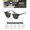 AEVOGUE Polarized Sunglasses For Women And Men Semi Rimless Frame