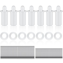 Jetec 85 Pieces Repair Plantation Shutters Tool Set Plantation Shutter Louvers Staples Replacement Repair Pins for Windows Tools Supplies (Regular Size)
