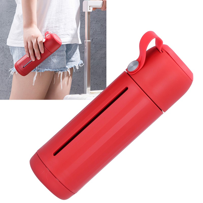 310ml Glass Cup with Lid Portable Dual Purpose Water Mug