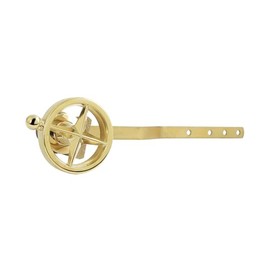 Kingston Brass KTRNK2 Levante Front Mount Toilet Tank Lever with Knurled Handle, Polished Brass