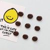 20pcs Strong Magnetic Coffee Bean Shaped Fridge Magnet Set -