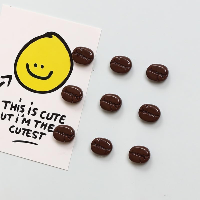 20pcs Strong Magnetic Coffee Bean Shaped Fridge Magnet Set -