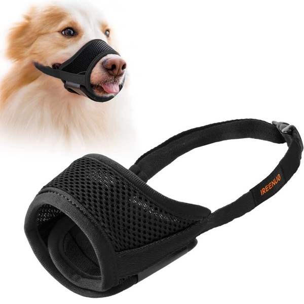 WBZOWRB Dog Muzzle Soft Muzzle for Small, Medium and Large