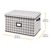 Whitmor Christmas Storage Box with ID Label - Plaid