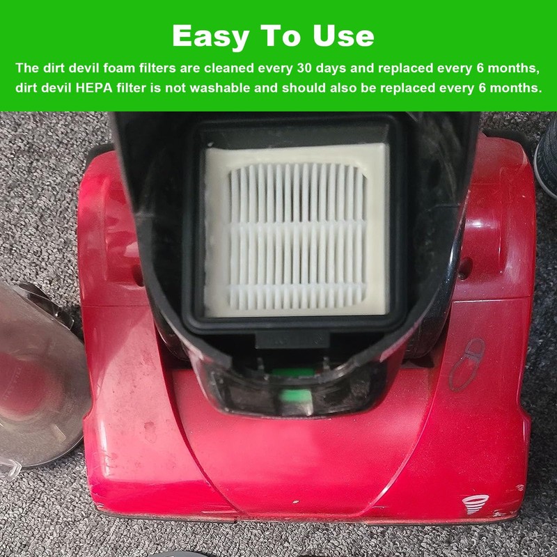F43 Filter/Hepa Filter Replacement Dirt Devil Filter UD20005 UD20010 Easy