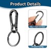 Mabor Pack of 4 Key Ring Carabiner, Key Rings with