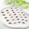 Transparent Press on Nails Short Almond Fake Nails Summer Glossy