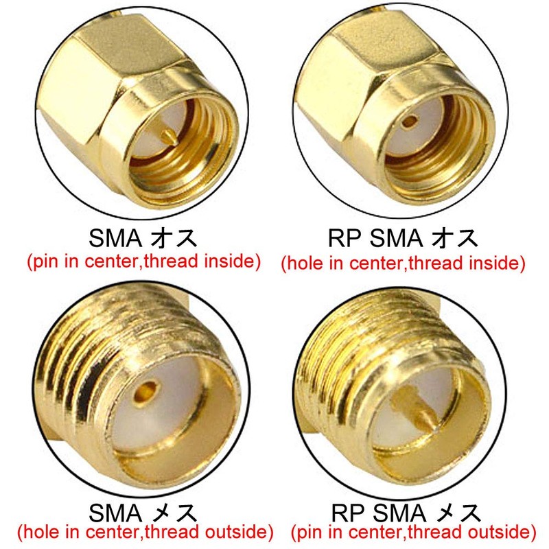 leeyovk SMA Kit, SMA Terminal, Coaxial Converter, Connector, SMA Male