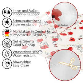 Anro Oilcloth Wax Tablecloth, Washable