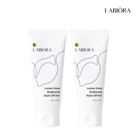 Raviora Lemon Honey Pack Brightening Wash-Off Pore Pack 100g / 라비오라 레몬꿀팩 브라이트닝 워시오프 모공 팩 100g X 2개