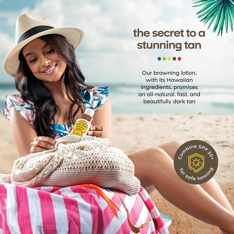 Maui Babe Browning Lotion - Natural Hawaiian Tan Accelerator with