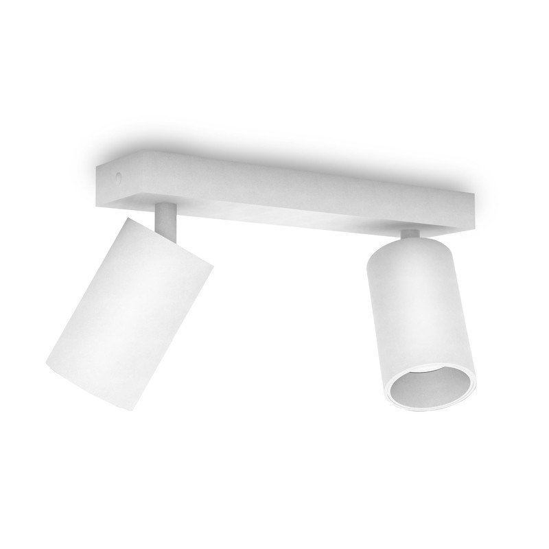 SSC-LUXon NUVIO Aufbaustrahler Deckenlampe Wandleuchte Spot 2-flammig downlight schwenkbar weiß