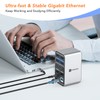 Powered USB C Docking Station Dual Monitor, TOBENONE Laptop Docking