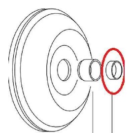 Torque Converter Hub Bushing, fits GM L/U TH700-R4, 4L60, TH440-T4 & 245/258mm, 4T65E, TH125