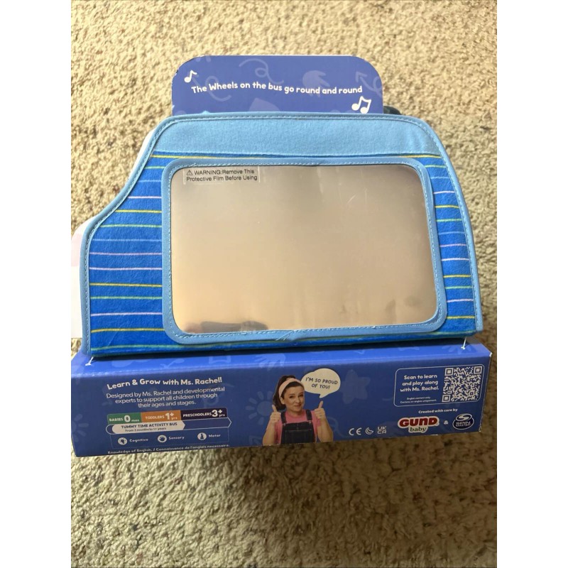 Ms. Rachel Tummy Time Plush Activity Bus Learning for 3+