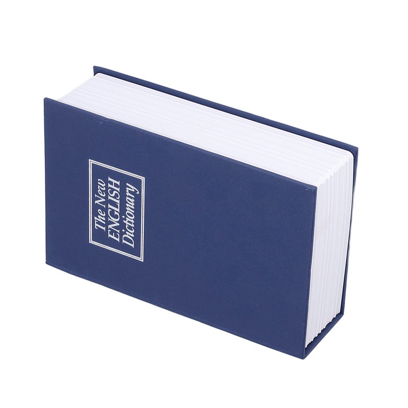 Safe Box Simulation Book Shape Decorative Storage Money Case for