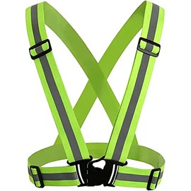 TS.CORP Reflective Vest, Safety Vest, Patrol Vest, Adjustable, High Visibility, Lightweight, Compact, Multifunctional, Fluorescent, Security Work, Security Work, Security Work, Construction Sites,