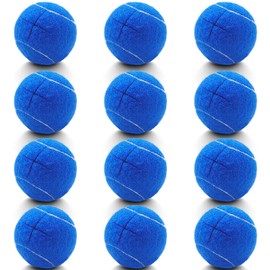 HPWFHPLF Precut Walker Tennis Balls, 12 Pack Tennis Balls for Walker Chairs Desks Furniture Legs and Floor Protection (Navy)
