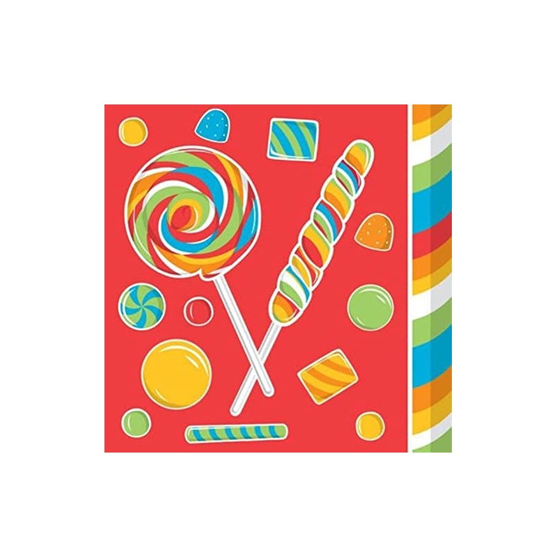 16-Count Paper Lunch Napkins, Sugar Buzz