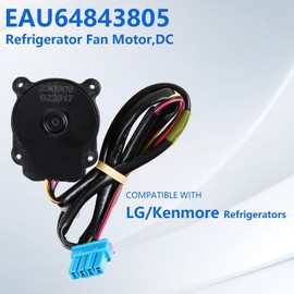New EAU64843805 Condenser Fan Motor Assembly Fit for LG Refrigerator Replace AP6992868 PS16223525 EAP16223525 EAU65058302 Z40I12MS1A0-57K06C DC 12V 1A LRFDS3016D/00 LRFDS3006D/00 LRFXC2416S/01