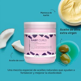 Aunt Jackie's Rizos para bebés para niños, ricos en humedad, crema rizada y torcida para cabello naturalmente rizado, rizado y ondulado, 15 onzas, paq