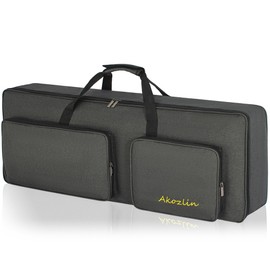 AKOZLIN 49-Key Keyboard Gig Bag 34"×13"×4" Portable Electric Piano Case Foldable Bag For 49-Note Keyboard
