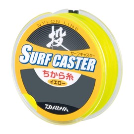 Daiwa Chikara Yarn Nylon Line Surf Casters (R) No. 4-12, 49.2 ft (15 m) x 5, Yellow