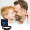 Shoppawhile Gifts for Dad Mens Leather Bracelet Dad Fathers Day